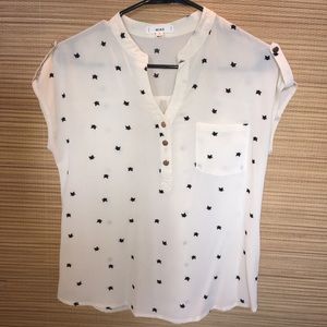 Cats Pattern Juniors Blouse Top